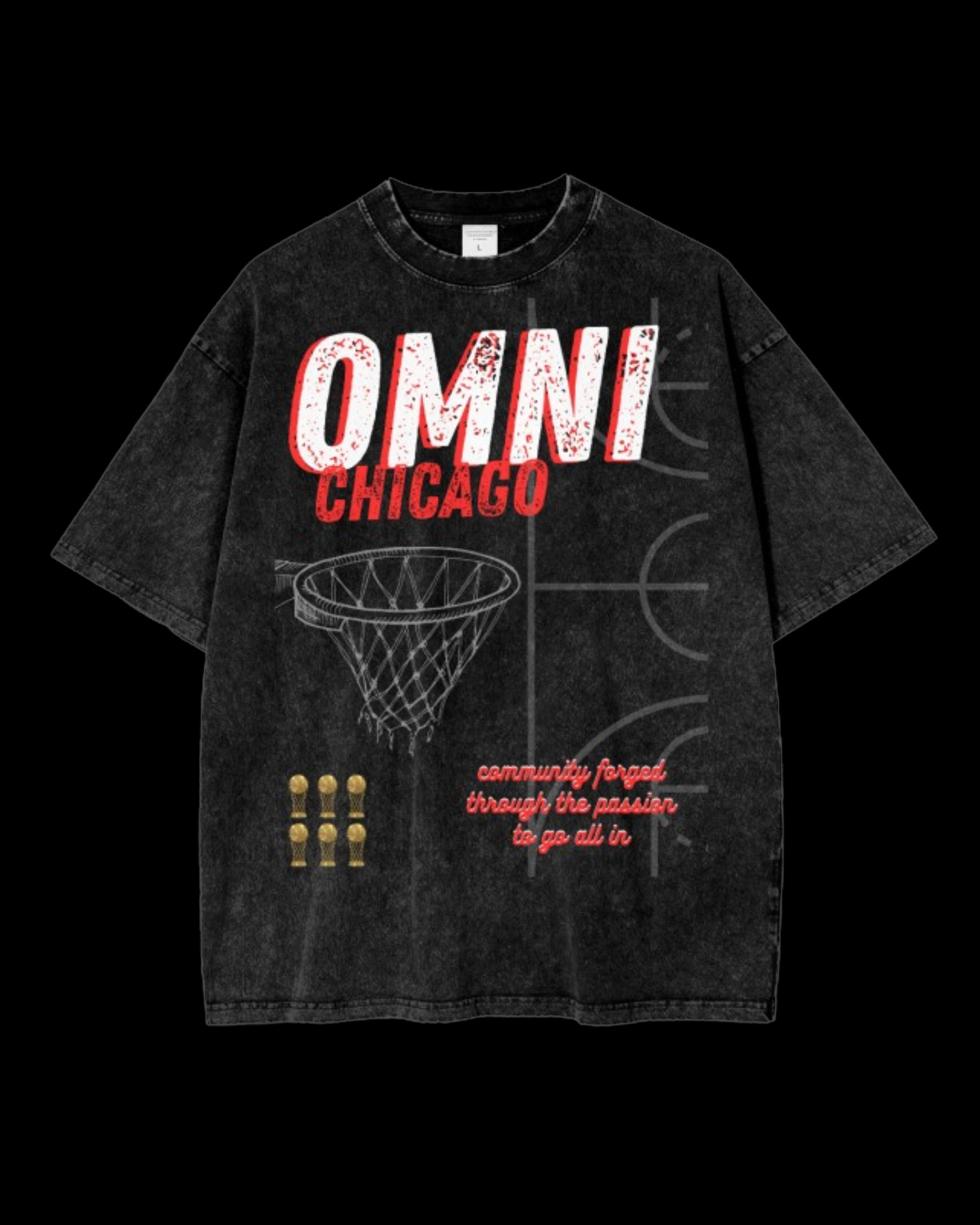 Relaxed Stonewash Tee | Chicago 23