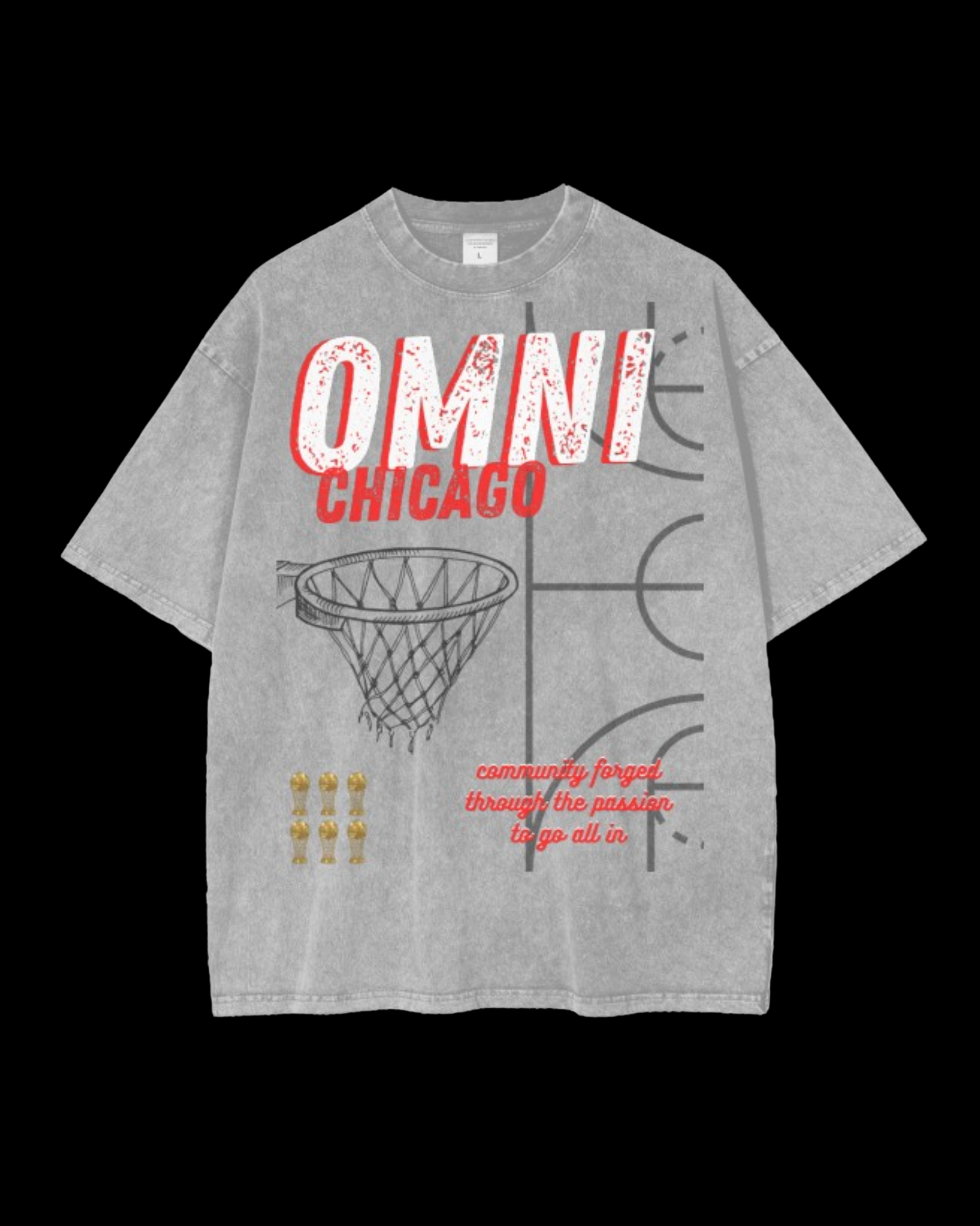 Relaxed Stonewash Tee | Chicago 23