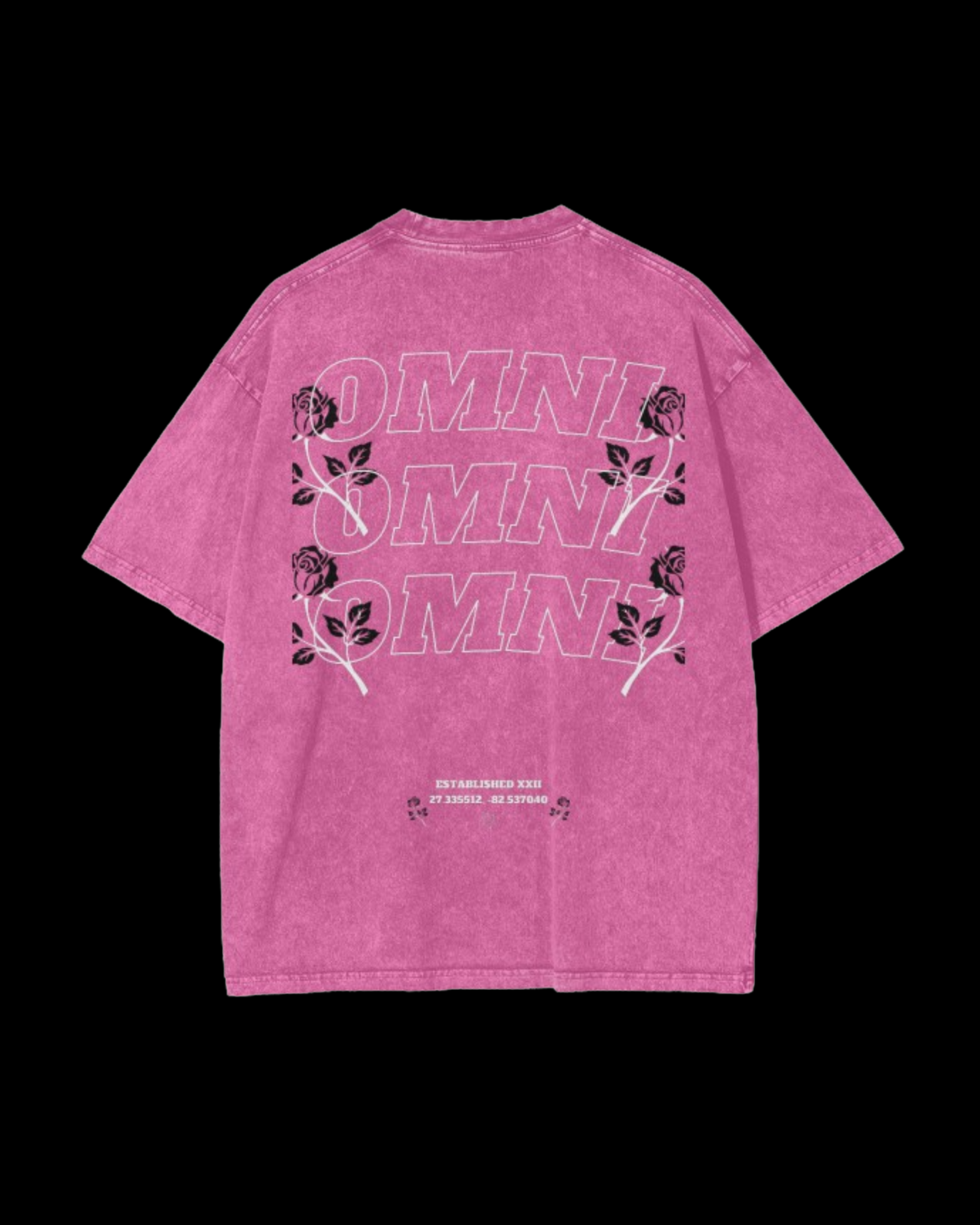Relaxed Stonewash Tee | Roses (#1)