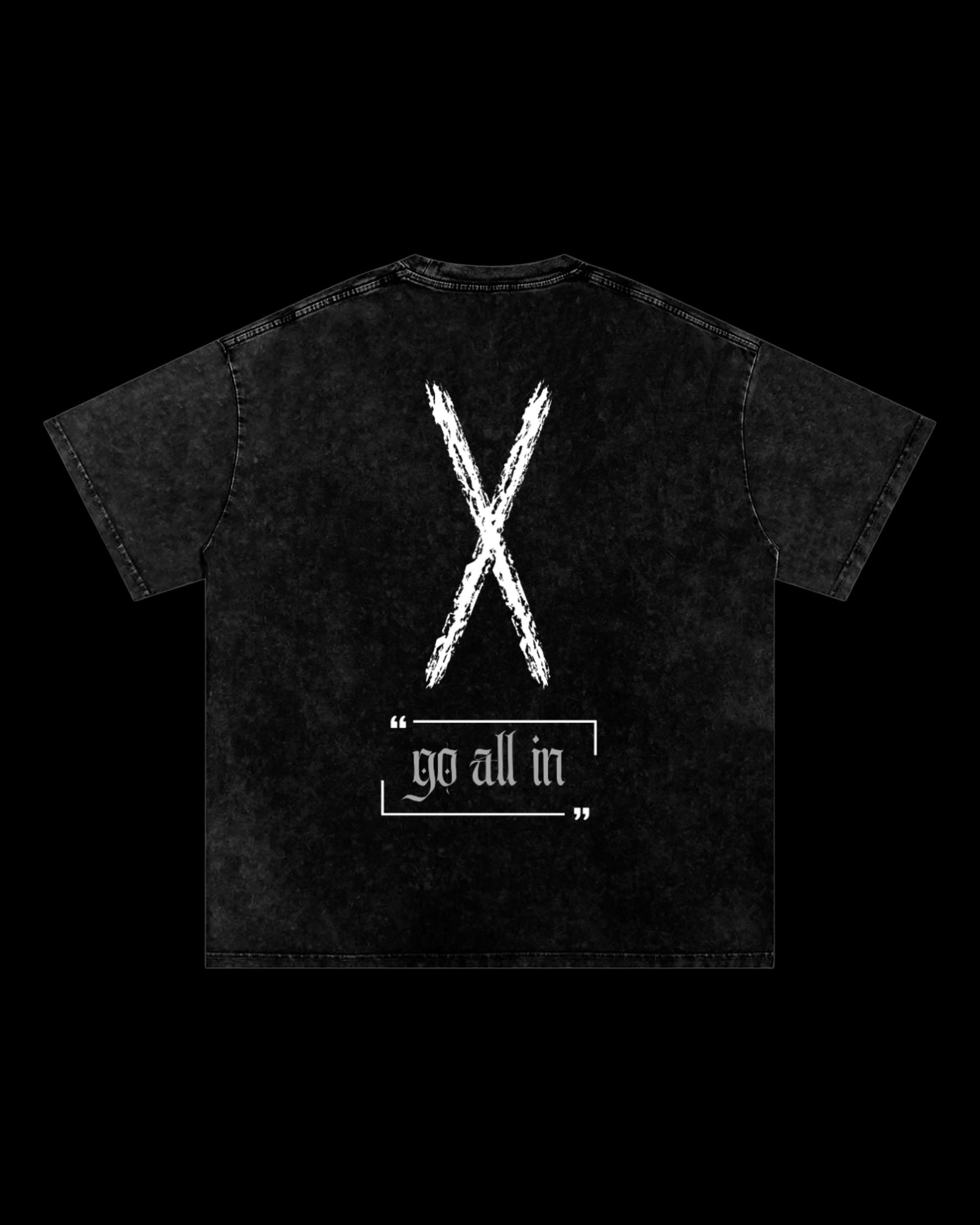 Relaxed Stonewash Tee | "X"