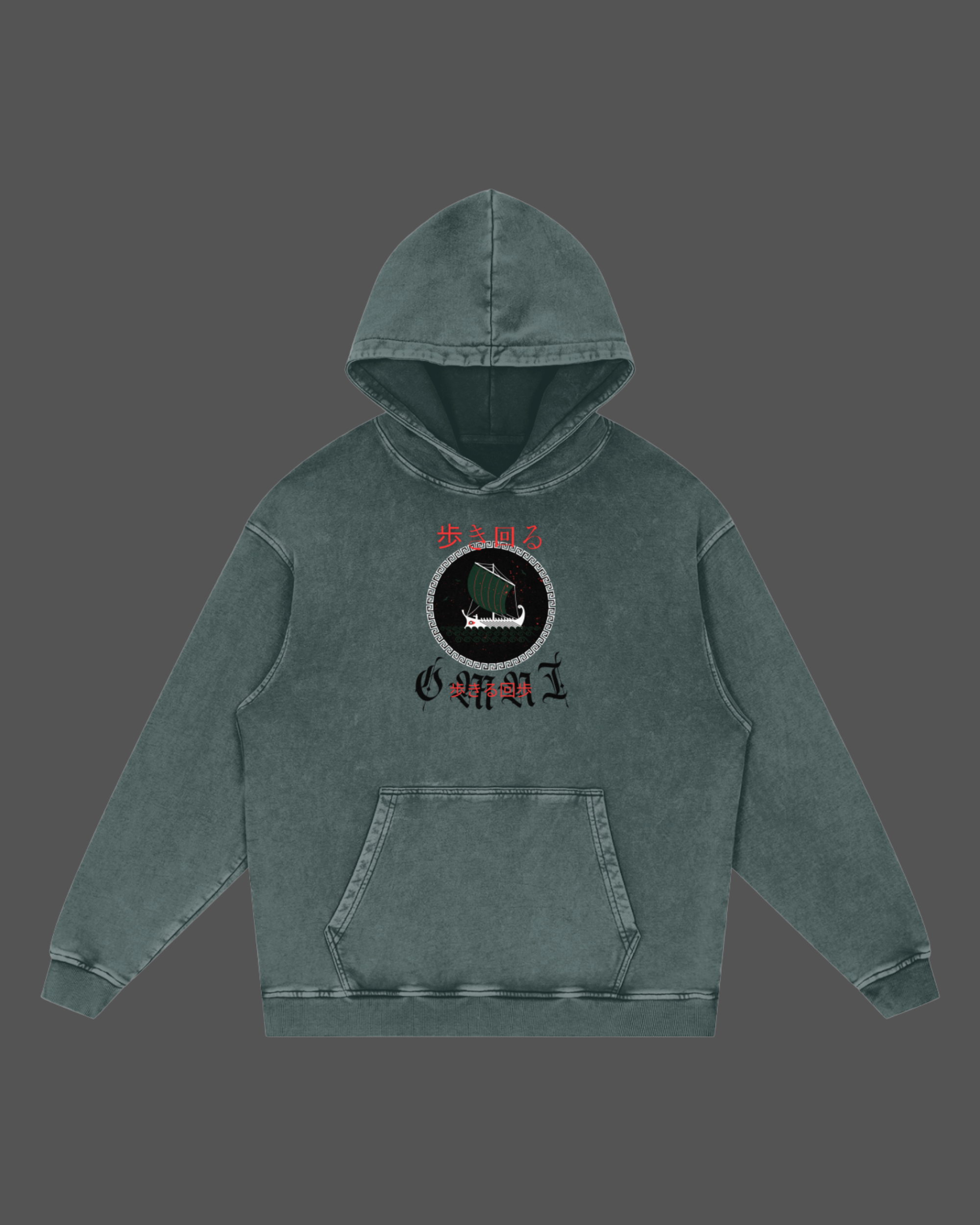 Stonewash Hoodie | Red Sea