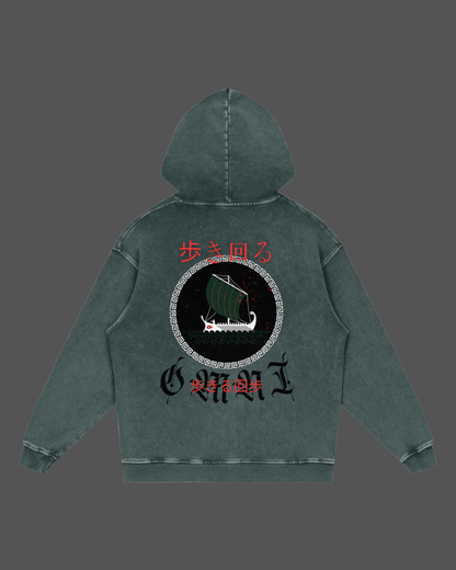 Stonewash Hoodie | Red Sea