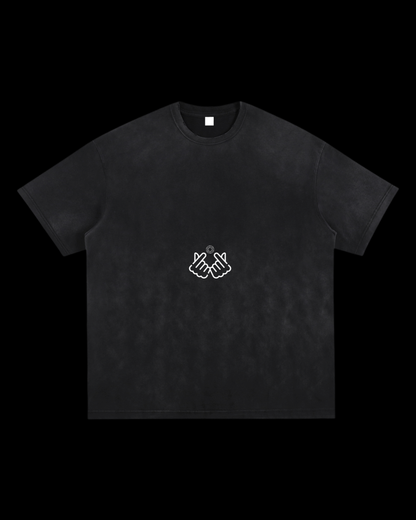 Relaxed Frayed Tee | Finger Hearts