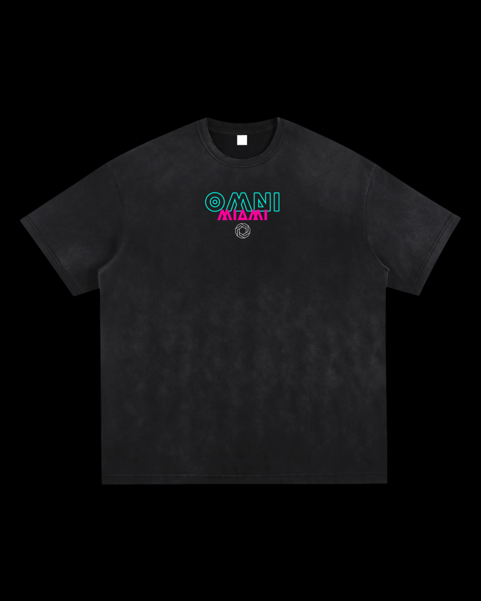 Relaxed Frayed Tee | Miami Palms