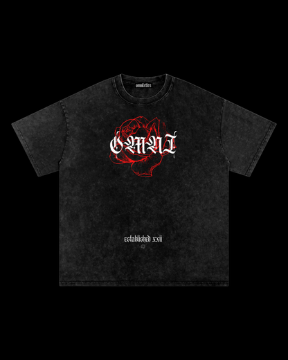 Relaxed Stonewash Tee | Rose [𝔯𝔢𝔡]