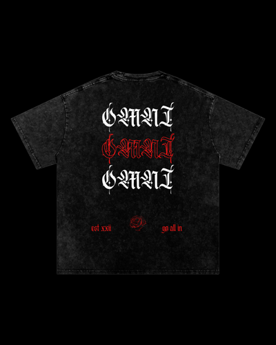 Relaxed Stonewash Tee | Rose [𝔯𝔢𝔡]