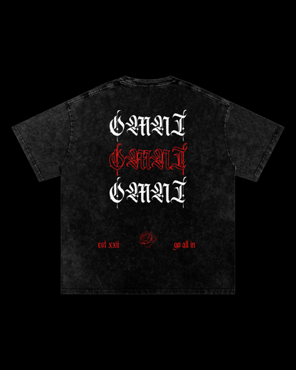 Relaxed Stonewash Tee | Rose [𝔯𝔢𝔡]