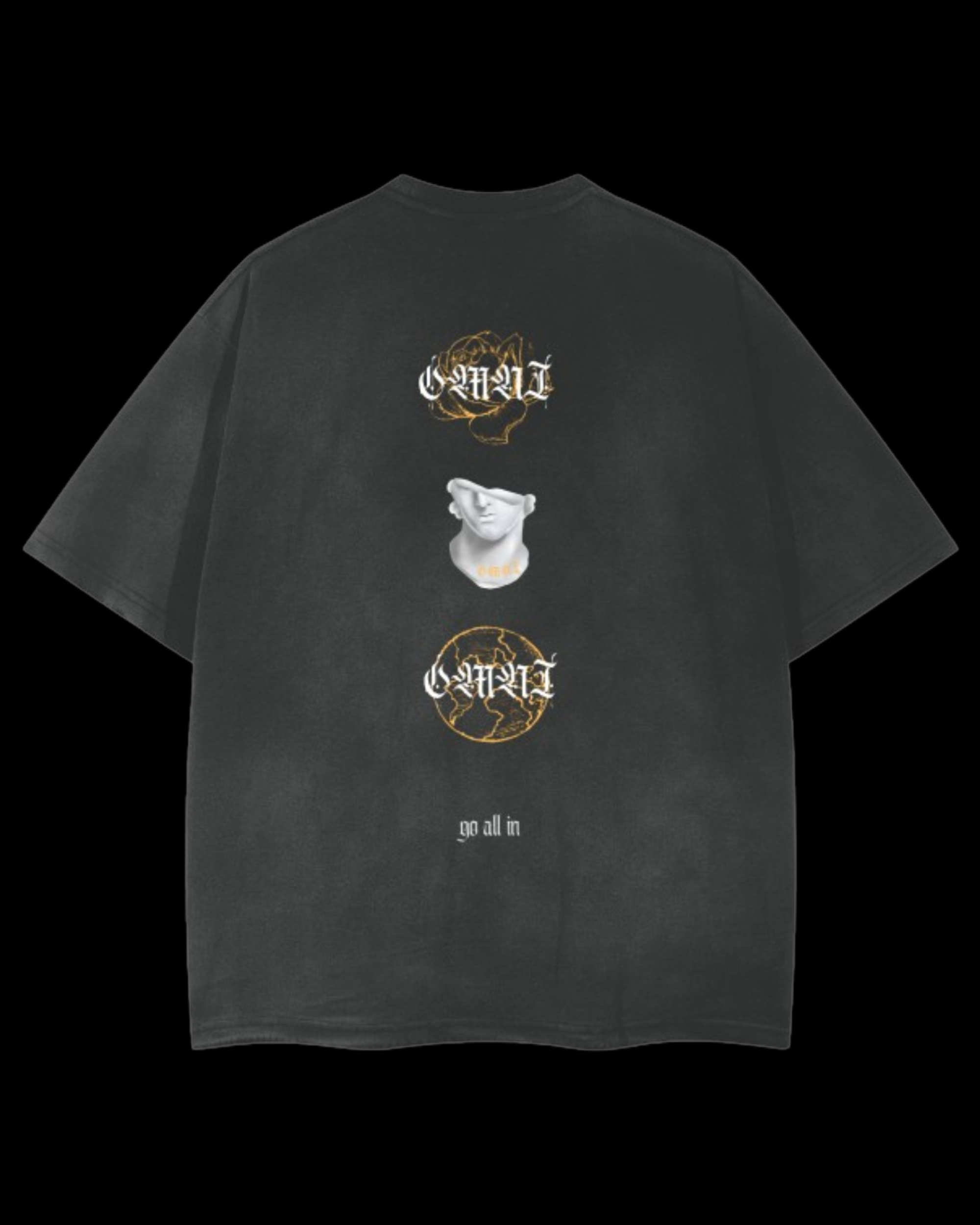 Relaxed Frayed Tee | Tri-Emblem