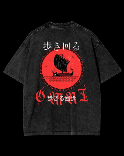 Relaxed Stonewash Tee | Red Sea