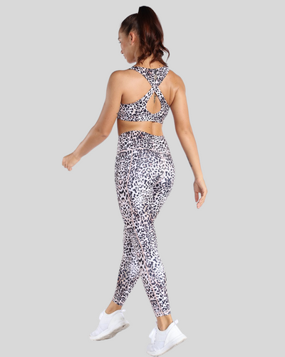 Leopard Cross Sports Bra